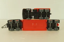 Mercedes 3850 S Heavy Duty Truck with trailer 1985, red  29504, Wiking 1:87