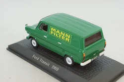 Ford Transit delivery bus " Mann Filter" 1969, green, 7421103, Atlas 1:43 