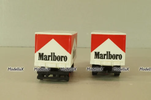 Mercedes 1320 with trailer Marlboro, white, 84101, Praline 1:87