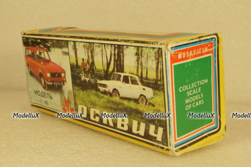 Москвич-412 с багажником, февраль 90г., Тантал/Радон 1:43