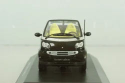Smart fortwo cabrio black with body panel Fresh-Up (white), 0012497V001C51Q00, Minichamps 1:43
