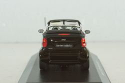 Smart fortwo cabrio black with body panel Fresh-Up (white), 0012497V001C51Q00, Minichamps 1:43