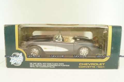 Chevrolet Corvette Convertible (C1) 1957, grey, 92018, Road Tough 1:18