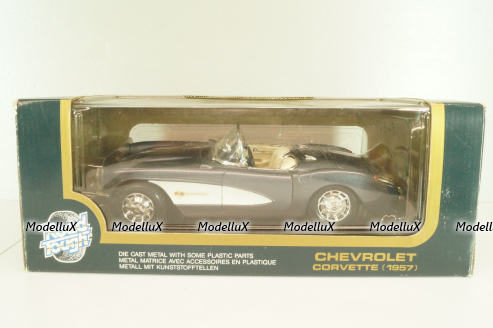 Chevrolet Corvette Convertible (C1) 1957, grey, 92018, Road Tough 1:18