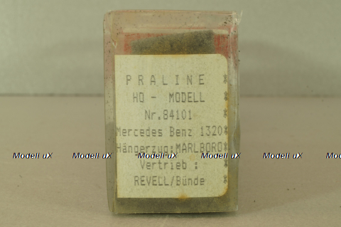 Mercedes 1320 with trailer Marlboro, white, 84101, Praline 1:87