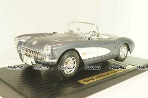 Chevrolet Corvette Convertible (C1) 1957, grey, 92018, Road Tough 1:18