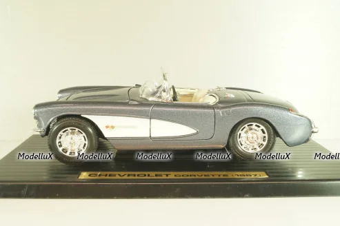 Chevrolet Corvette Convertible (C1) 1957, grey, 92018, Road Tough 1:18