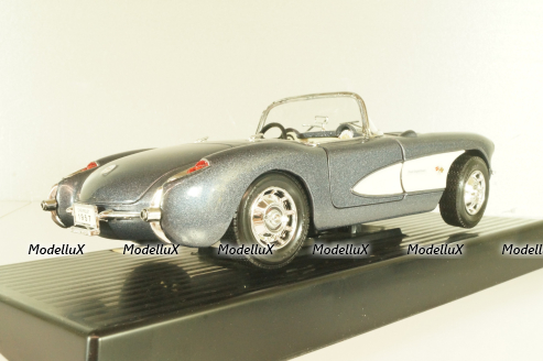 Chevrolet Corvette Convertible (C1) 1957, grey, 92018, Road Tough 1:18