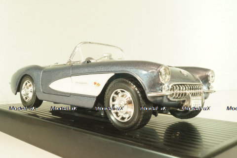 Chevrolet Corvette Convertible (C1) 1957, grey, 92018, Road Tough 1:18