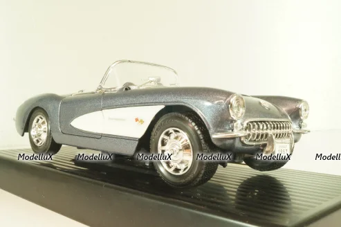 Chevrolet Corvette Convertible (C1) 1957, grey, 92018, Road Tough 1:18