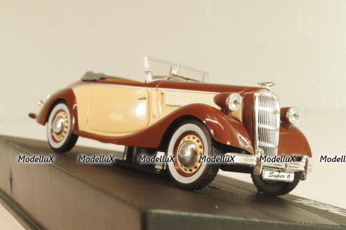 Opel Super 6 Cabriolet 1937, brown/beige, OPC0097, Altaya Opel Collection #097 1:43 Уценка!