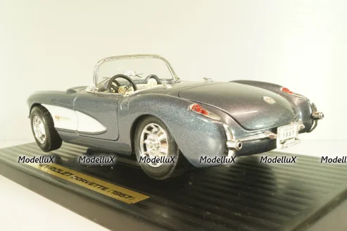 Chevrolet Corvette Convertible (C1) 1957, grey, 92018, Road Tough 1:18