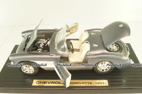 Chevrolet Corvette Convertible (C1) 1957, grey, 92018, Road Tough 1:18