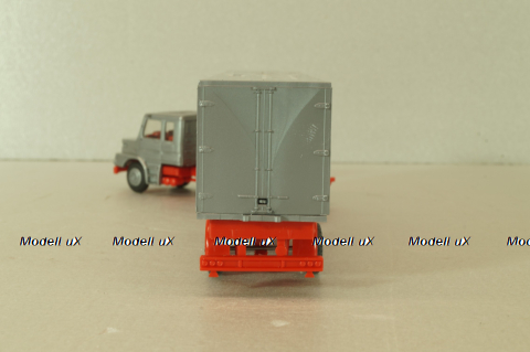 Scania T142 with semi-trailer Bodo Lamp, grey, 80811, Praline 1:87