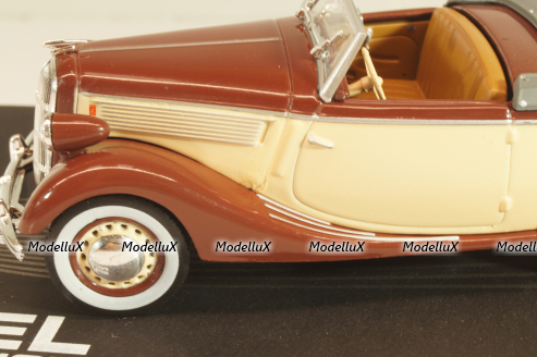 Opel Super 6 Cabriolet 1937, brown/beige, OPC0097, Altaya Opel Collection #097 1:43 Уценка!