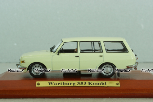 Wartburg 353 Kombi 1975, yellow, Atlas, DDR-Auto Kollektion #24  1:43