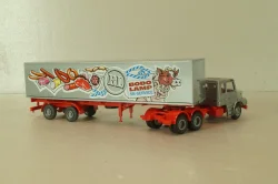Scania T142 with semi-trailer Bodo Lamp, grey, 80811, Praline 1:87
