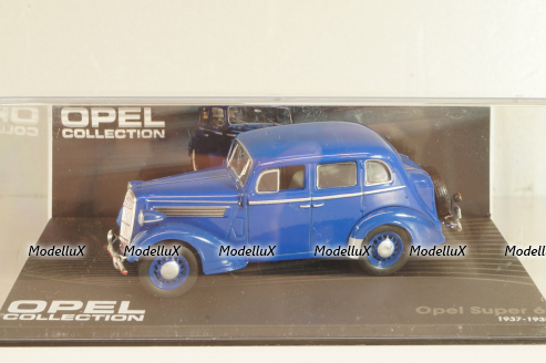 Opel Super 6 1937, blue, OPC079, Altaya Opel Collection #079 1:43