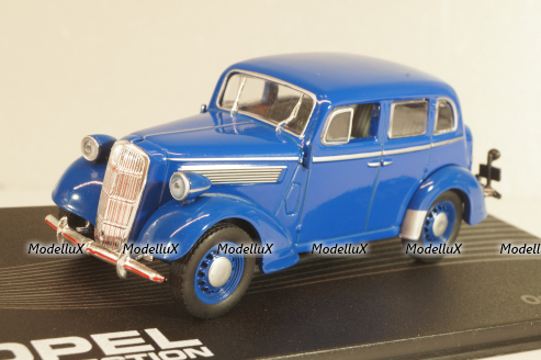Opel Super 6 1937, blue, OPC079, Altaya Opel Collection #079 1:43