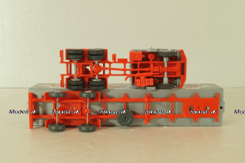 Scania T142 with semi-trailer Bodo Lamp, grey, 80811, Praline 1:87