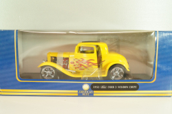 Ford 3-Window Coupe 1932 Hot Road, yellow, 3041111, American Mint 1:18