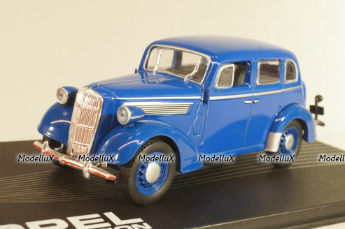 Opel Super 6 1937, blue, OPC079, Altaya Opel Collection #079 1:43