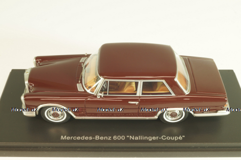 Mercedes-Benz 600 (W100) Nallinger Coupe 1963, brown, BoS 1:43