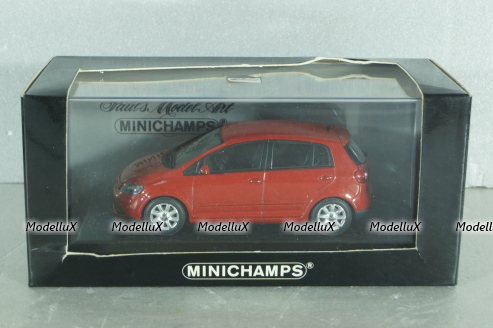 Volkswagen Golf Plus 2005, red, 430056011,  Minichamps 1:43