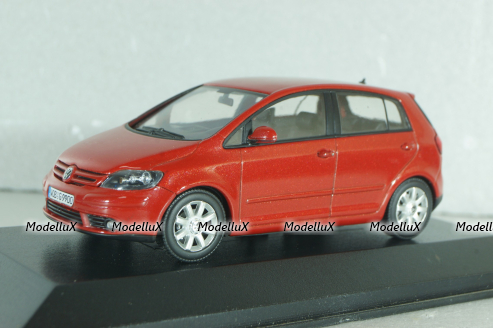Volkswagen Golf Plus 2005, red, 430056011,  Minichamps 1:43