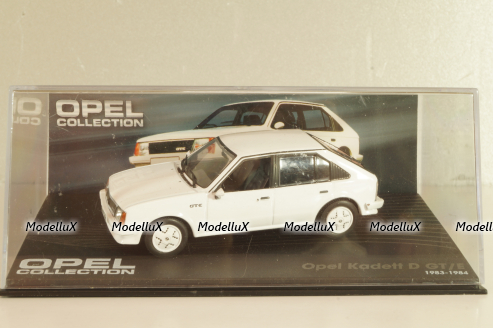 Opel Kadett D GT/E 1983, white, OPC084, Altaya Opel Collection #84 1:43 Уценка!