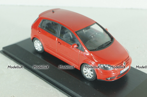Volkswagen Golf Plus 2005, red, 430056011,  Minichamps 1:43