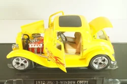 Ford 3-Window Coupe 1932 Hot Road, yellow, 3041111, American Mint 1:18
