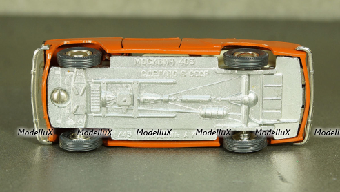 Москвич-408, милиция, август 91г.,  Тантал/Радон 1:43