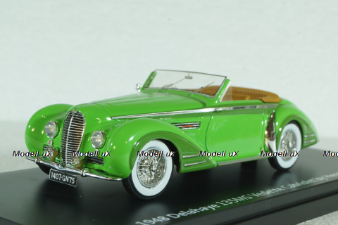 Delahaye 135MS Vedette Cabriolet Henri Chapron Resin Model 1948, green, EMEU43017A, ESVAL Model 1:43
