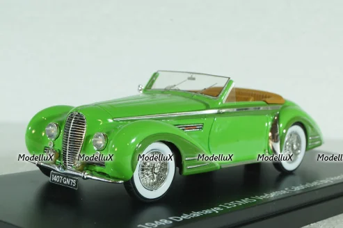 Delahaye 135MS Vedette Cabriolet Henri Chapron Resin Model 1948, green, EMEU43017A, ESVAL Model 1:43