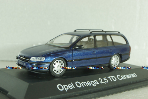 Opel Omega (B) Caravan 1996, blue, 04035, Schuco 1:43