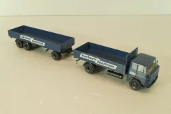 Henschel HS 16 with trailer 3-axel, Dachser Spedition, blue, 8251, Brekina 1:87