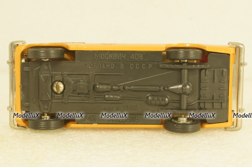 Москвич-408, милиция, август 91г.,  Тантал/Радон 1:43