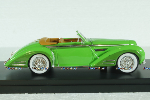 Delahaye 135MS Vedette Cabriolet Henri Chapron Resin Model 1948, green, EMEU43017A, ESVAL Model 1:43