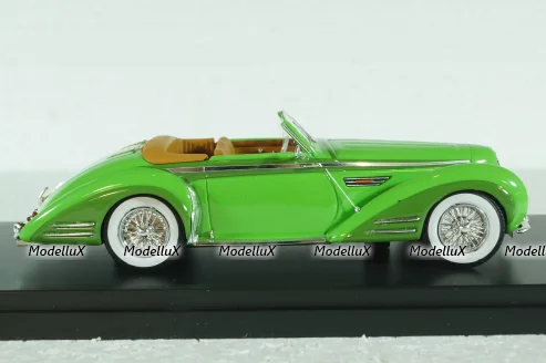 Delahaye 135MS Vedette Cabriolet Henri Chapron Resin Model 1948, green, EMEU43017A, ESVAL Model 1:43