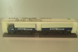 Henschel HS 16 with trailer 3-axel, Dachser Spedition, blue, 8251, Brekina 1:87