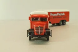 Bussing 8000 with trailer 3-axle, Franz Piefsch, red, 7499, Brekina 1:87