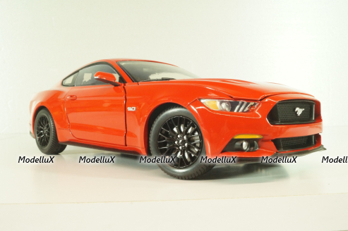Ford Mustang GT 500 2015, red, AW221/06, AutoWorld 1:18