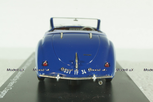 Delahaye 135 cabriolet by Chapron 1947, blue, EMEU43017C,  ESVAL Model 1:43