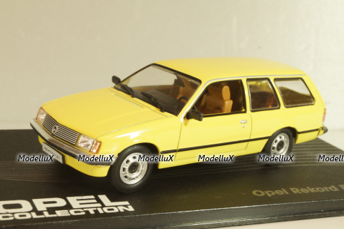 Opel Record (E) Caravan 1977, yellow, OPC0077, Altaya Opel Collection #077 1:43