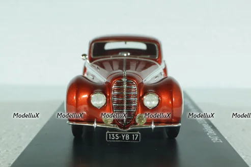 Delahaye 135M 3 Window Coupe by Henri Chapron 1947, Red, EMEU43017B,  ESVAL Model 1:43