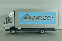 Mercedes Atego 815 box truck "Atego" 1998, silver, B66000149, Minichamps 1:43