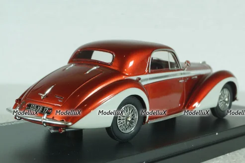 Delahaye 135M 3 Window Coupe by Henri Chapron 1947, Red, EMEU43017B,  ESVAL Model 1:43