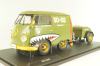Volkswagen T1 Short, Kool Combi, Army Fighter wth trailer 2023, Green, S1810901, Solido 1:18