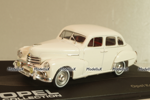 Opel Kapitän 1951, white, OPC106, Altaya Opel Collection #106 1:43